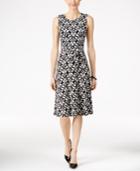 Charter Club Printed Fit & Flare Dress, Only At Macy's