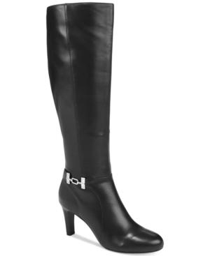 Bandolino Lamari Wide-calf Dress Boots, Created For Macy's Women's Shoes