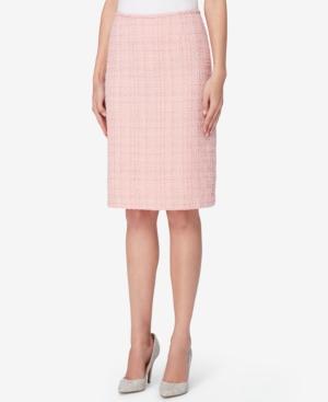 Tahari Asl Boucle Tweed Pencil Skirt