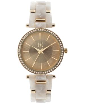 Inc International Concepts Women's Metal & Acrylic Link Bracelet Watch 35mm, Created For Macy's