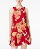 B Darlin Lace-up Fit & Flare Dress