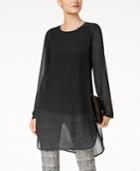 Alfani Chiffon High-low Tunic, Created For Macy's