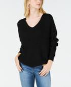 Hooked Up By Iot Juniors' Twist-back Cutout Sweater