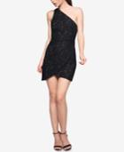 Fame And Partners One-shoulder Lace Dress