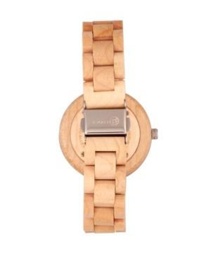 Earth Wood Mimosa Wood Bracelet Watch W/day/date Khaki-tan 39mm