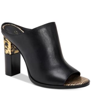 Calvin Klein Kasidy Peep-toe Mules Women's Shoes