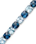 Sterling Silver Bracelet, Blue Topaz Bracelet (50 Ct. T.w.)
