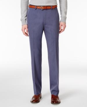 Alfani Men's Slim-fit Traveler Light Blue Tic Pants, Only At Macy's