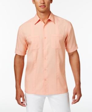 Cubavera Men's Chambray Dual-pocket Shirt