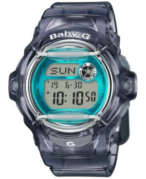 Baby-g Women's Digital Gray Resin Strap Watch 43x46mm Bg169r-8b