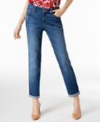 I.n.c. Curvy-fit Cuffed Boyfriend Jeans, Created For Macy's