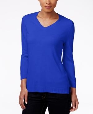 Karen Scott V-neck Sweater, Only At Macy's