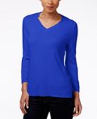 Karen Scott V-neck Sweater, Only At Macy's