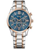 Hugo Boss Men's Chronograph Ambassador Two-tone Stainless Steel Bracelet Watch 43mm 1513321
