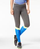 Material Girl Active Juniors' Colorblocked Leggings, Only At Macy's