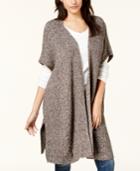 Tommy Hilfiger Open-front Poncho Cardigan, Created For Macy's