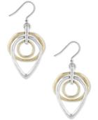 Lucky Brand Two-tone Trio Drop Earrings