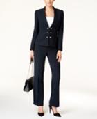 Tahari Asl Button Detail Pantsuit