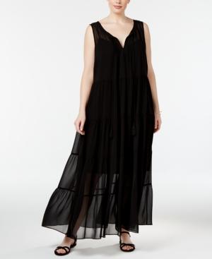 Calvin Klein Plus Size Tiered Maxi Dress