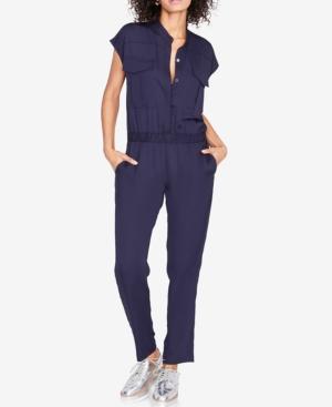 Rachel Rachel Roy Elastic-waist Stand-collar Jumpsuit, Created For Macy's