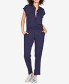 Rachel Rachel Roy Elastic-waist Stand-collar Jumpsuit, Created For Macy's