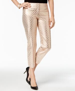 Alfani Bi-stretch Wide Waist-band Pants, Created For Macy's