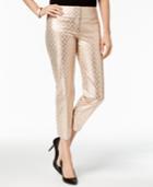 Alfani Bi-stretch Wide Waist-band Pants, Created For Macy's