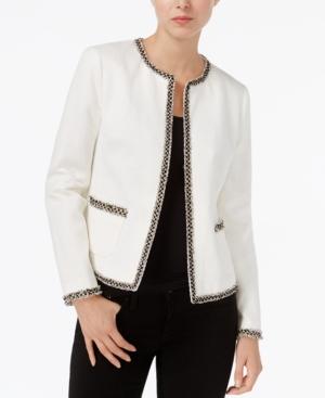 Maison Jules Tweed-trim Jacket, Only At Macy's