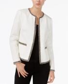 Maison Jules Tweed-trim Jacket, Only At Macy's