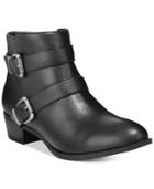 Material Girl Cady Stapped Ankle Booties, Only At Macy's Women's Shoes