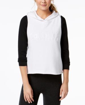 Calvin Klein Performance Relaxed Cropped Sleeveless Hoodie
