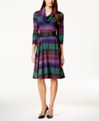 Style & Co. Ombre-print Sweater Dress, Only At Macy's