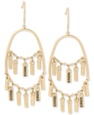 Kenneth Cole New York Gold-tone Shaky Stick Chandelier Earrings