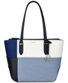 Nine West Reana Denim Colorblock Tote