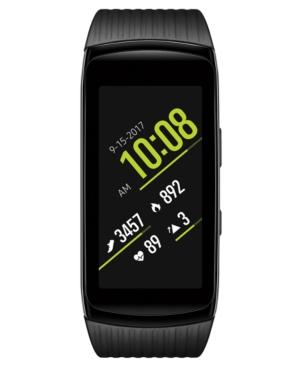 Samsung Unisex Gear Fit2 Pro Liquid Black Rubber Smart Watch 25x51mm