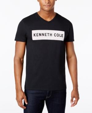 Kenneth Cole Reaction Men's V-neck Logo Graphic T-shirt