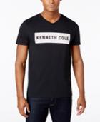Kenneth Cole Reaction Men's V-neck Logo Graphic T-shirt