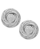 Wrapped In Love™ Diamond Earrings, Sterling Silver Diamond Pave Knot Studs (1 Ct. T.w.)