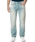Buffalo David Bitton Men's Evan Slim-fit Blasted Light Wash Jeans