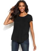 Alfani Short-sleeve High-low Tee