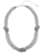 Steve Madden Silver-tone Knotted Multi-chain Necklace, 20 + 3 Extender