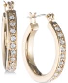 Ivanka Trump Gold-tone Pave Hoop Earrings
