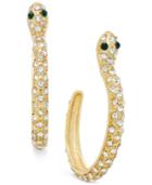 Thalia Sodi Gold-tone Pave Snake J-hoop Earrings, Only At Macy's