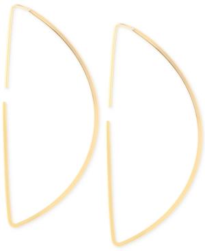 Guess Gold-tone Half Circle Threader Earrings