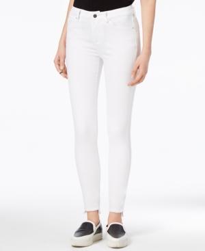 Armani Exchange Frayed Step-hem Skinny Jeans