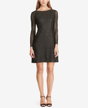 American Living Metallic Chevron Dress