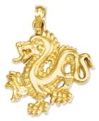 14k Gold Charm, Small Dragon Charm