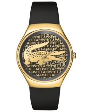 Lacoste Watch, Women's Valencia Black Silicone Strap 38mm 2000808