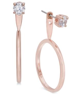 Kate Spade New York Cubic Zirconia Front-back Hoop Earrings