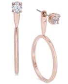 Kate Spade New York Cubic Zirconia Front-back Hoop Earrings